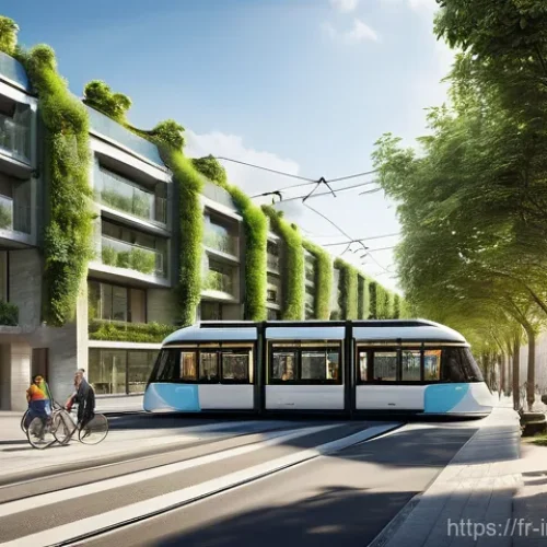 임팩트 투자 시장의 발전 방향 - **Sustainable French Urban Future**
    A vibrant, futuristic cityscape in France, showcasing a harm...