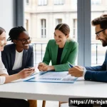 임팩트 투자와 사회적 가치 창출 - **Prompt: "A vibrant, optimistic scene in a modern French city, showcasing the concept of impact inv...