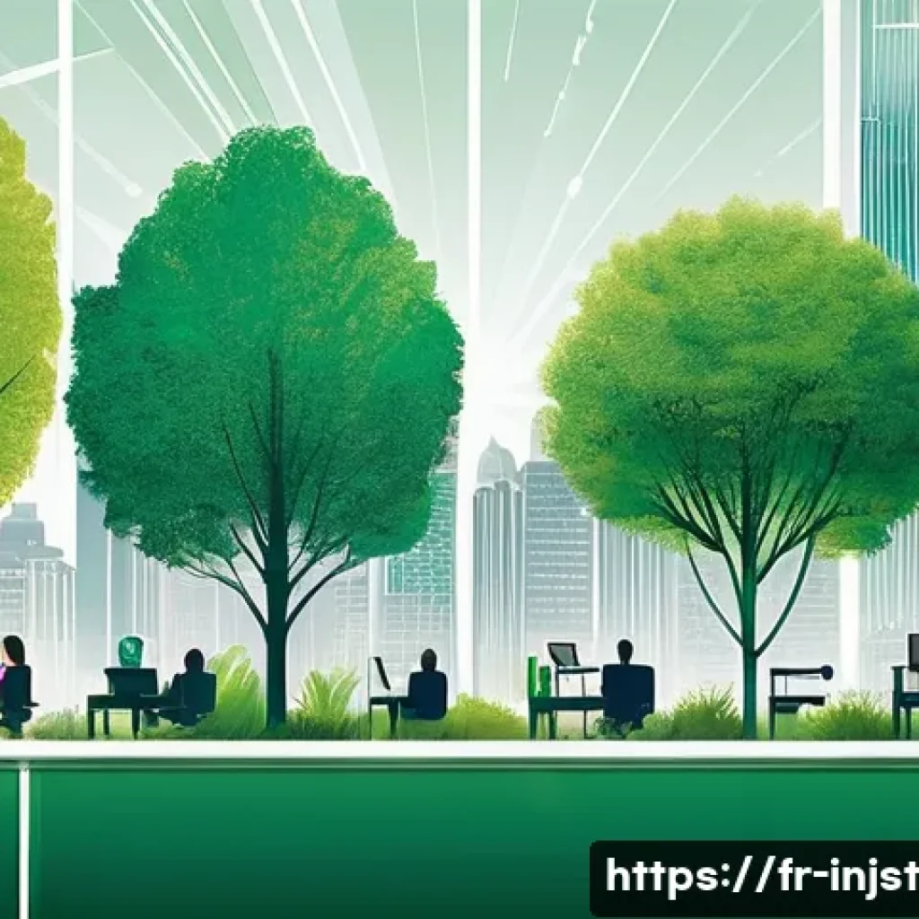 임팩트 투자와 지속 가능성 - **Prompt:** A vibrant, conceptual illustration showcasing diverse French investors, both young and e...