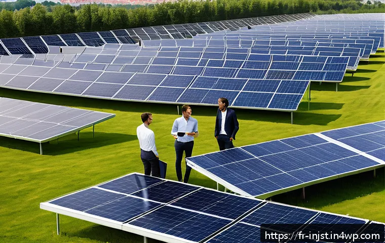 임팩트 투자와 글로벌 협력 - A modern, vibrant urban rooftop solar and wind energy installation in France, featuring sleek solar ...